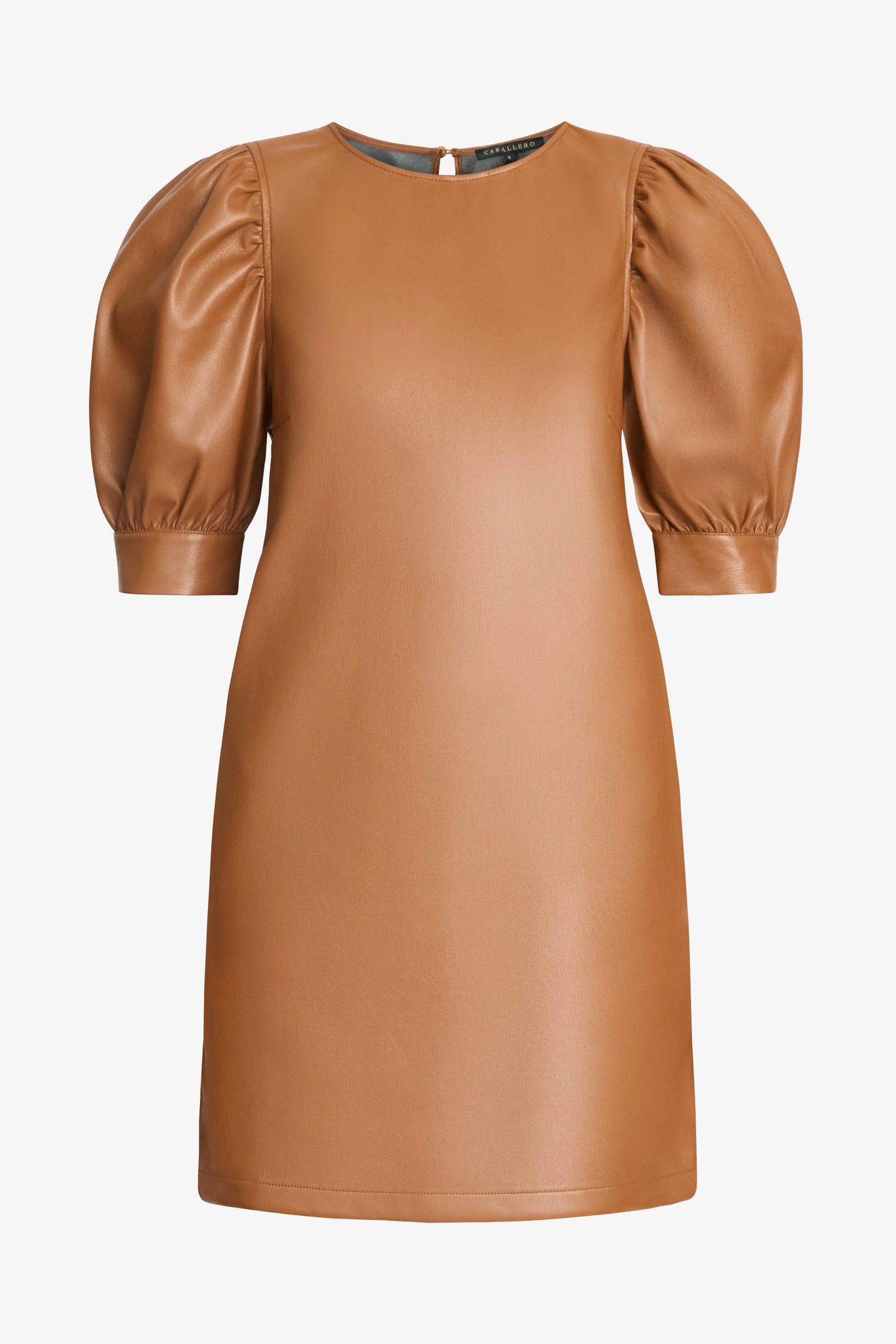 Lali Dress in Tobacco Vegan Leather
