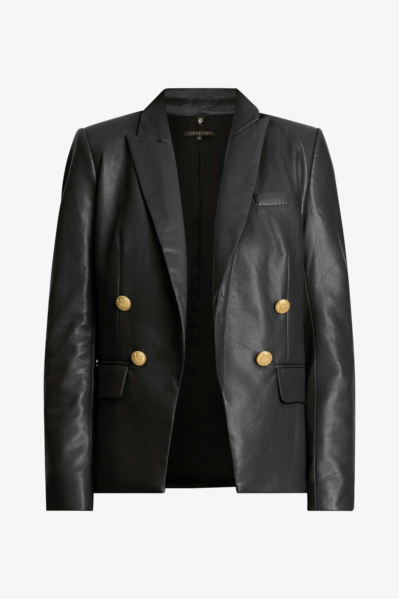 Kindra Jacket in Black Vegan Leather