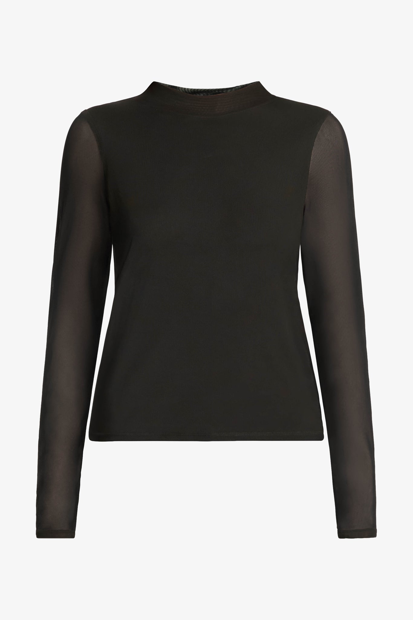 Marta Top in Black Powermesh