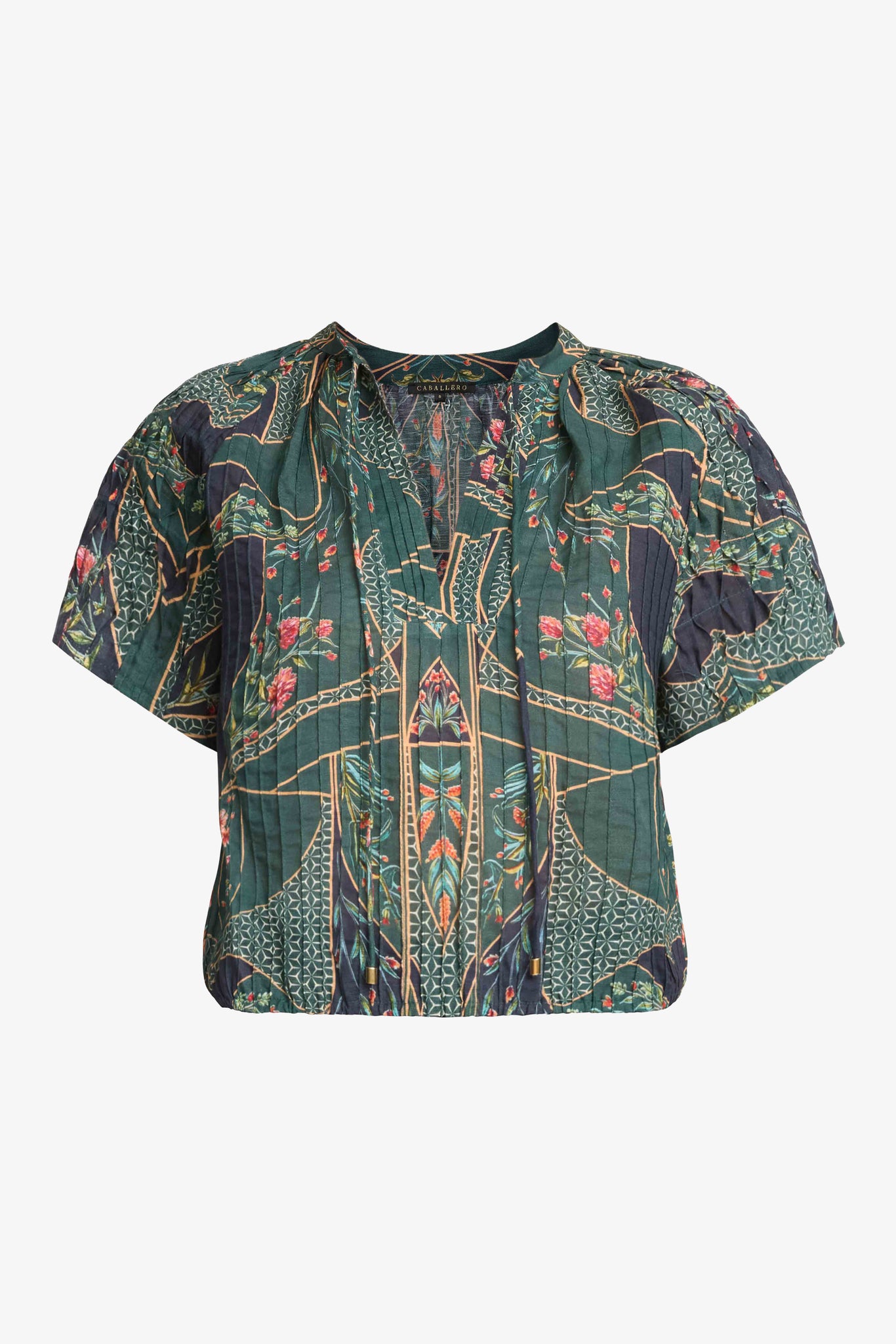 Zola Top in Patchwork Flower