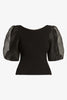 Bako Reversible Blouse in Black
