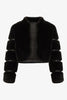 Abril Faux Fur Jacket in Black