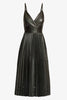 Genevieve Dress in Black Vegan Leather with Studs