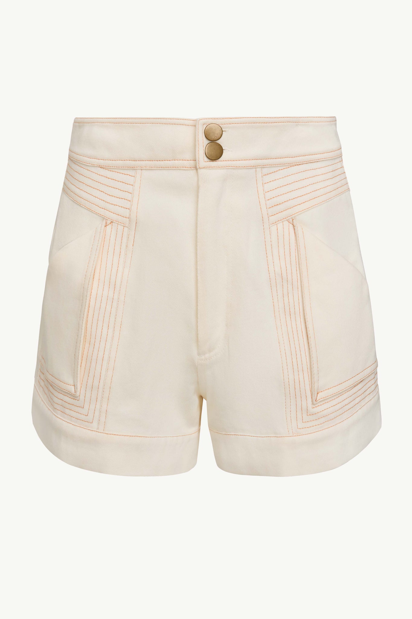 Essie Short in Cream Denim Twill