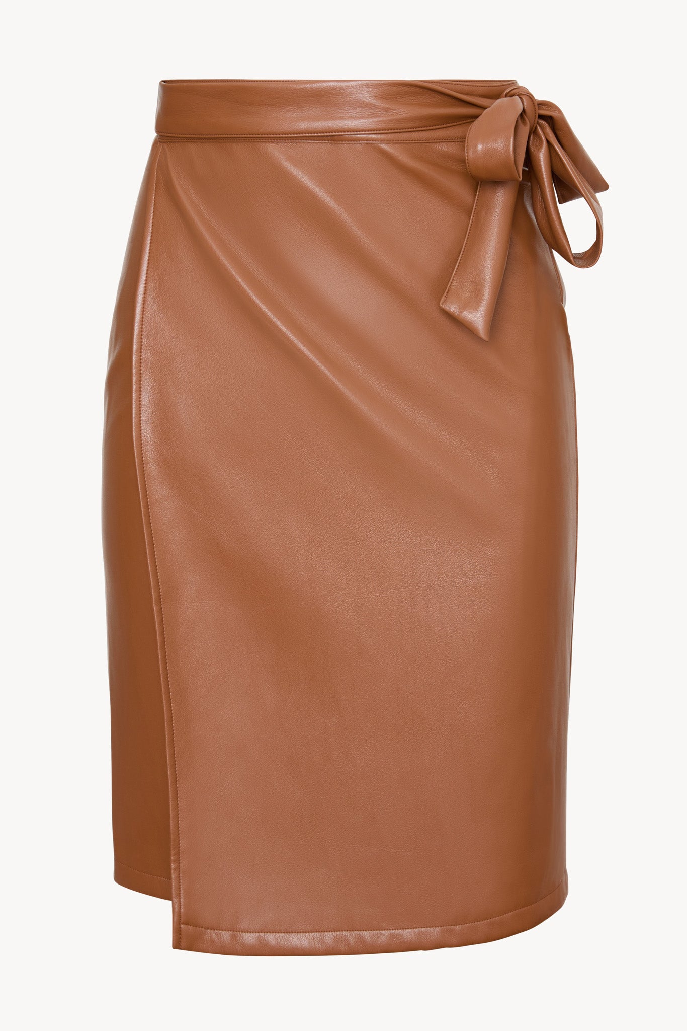 Peyton Skirt in Tobacco Vegan Leather