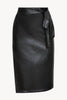 Peyton Skirt in Black Vegan Leather
