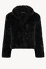 Ivanna Jacket in Black Faux Fur