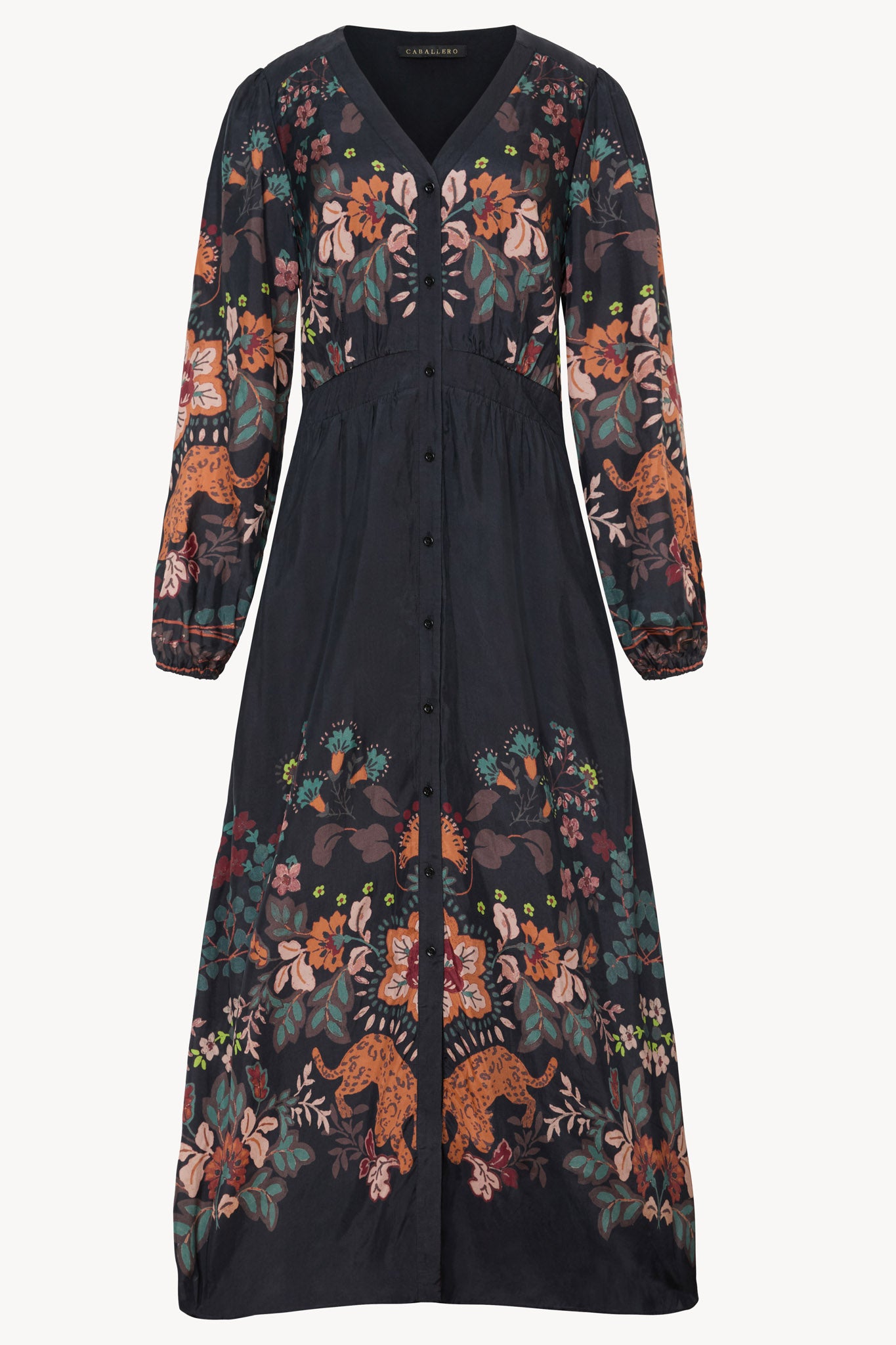 Molly Dress in Leopard Peony