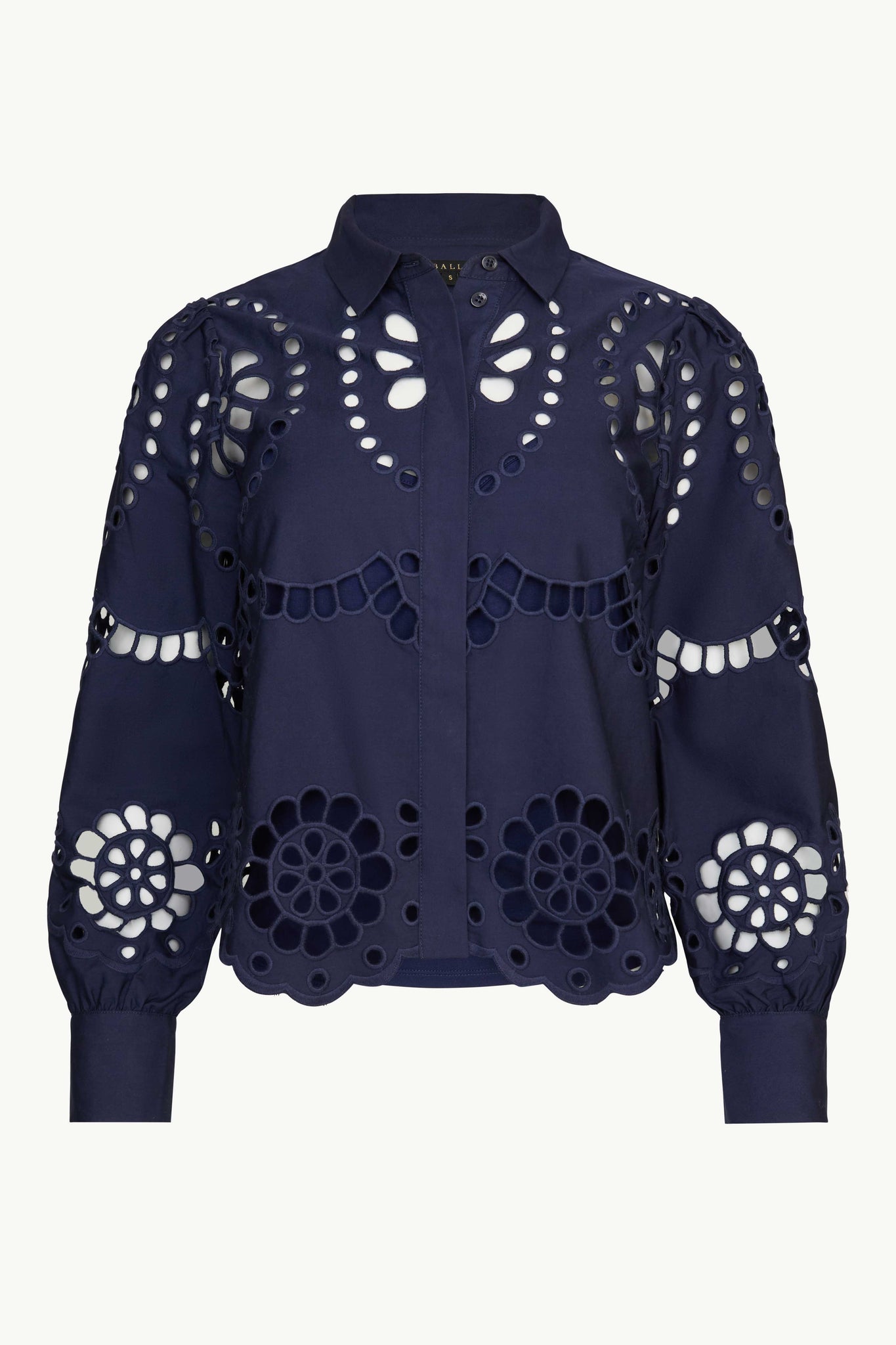 Emmie Top in Navy Eyelet Lace