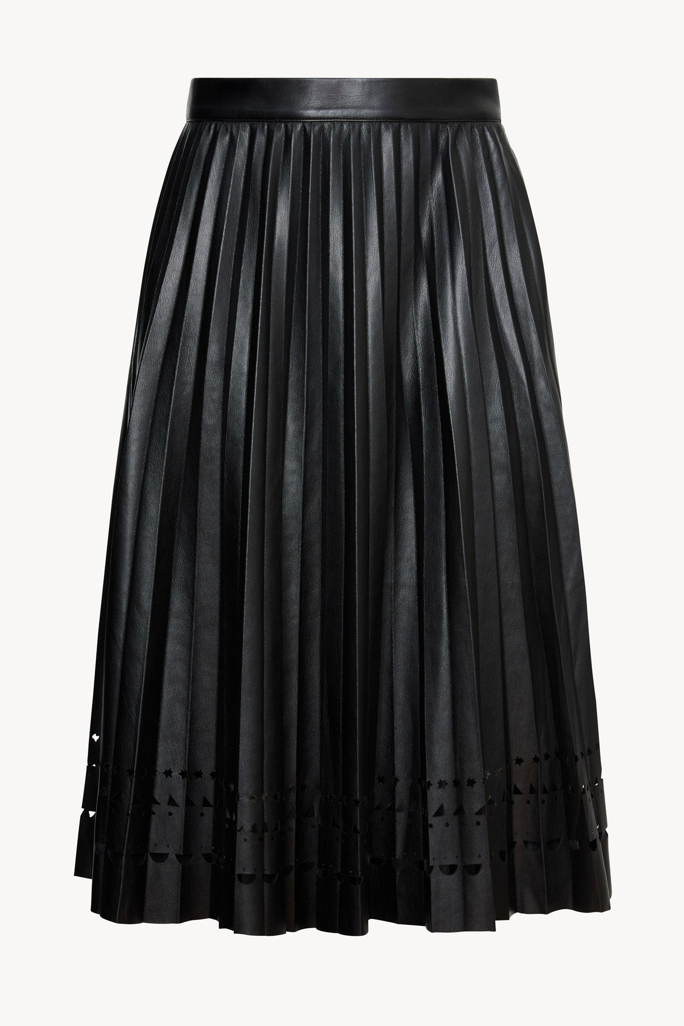 Alana Skirt in Black Vegan Leather
