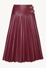 Hendrix Skirt in Cabernet Vegan Leather
