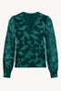 Ruby Top in Sea Moss Silk Geo Burnout