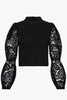 Arabella Top in Black Lace