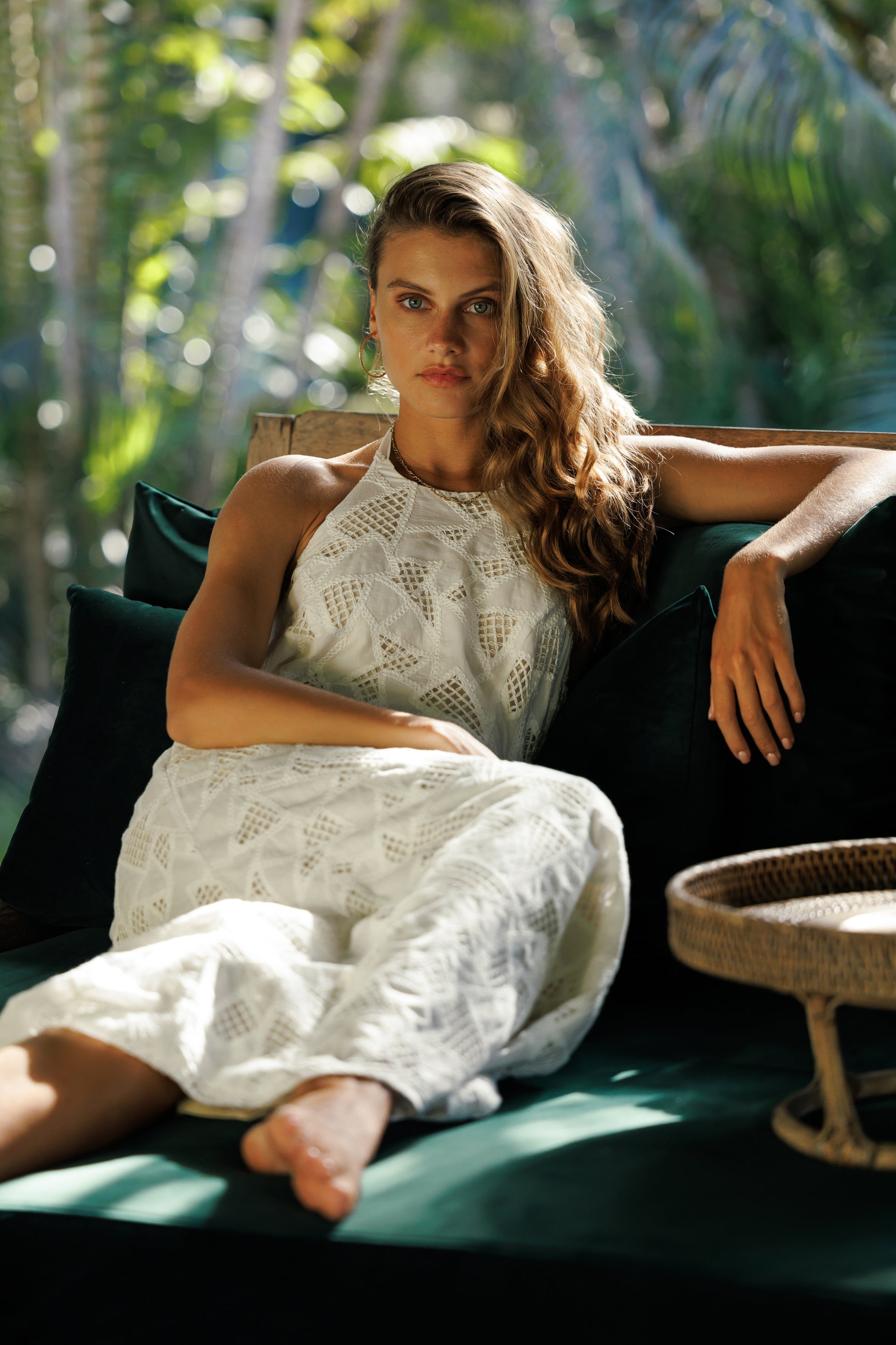 Caballero Collection Nouvel Dress in Palm Serenade