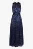 Selah Dress in Navy Zebra Burnout
