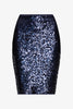 Tillie Skirt in Navy Sequin
