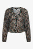 Selene Top in Floral Burnout Lurex Chiffon