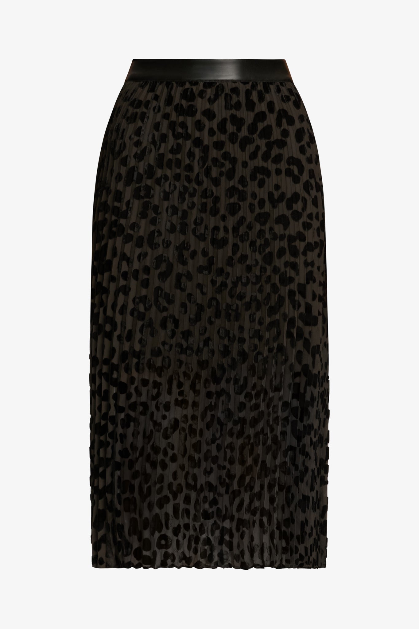 Mia Skirt in Black Flocked Dot