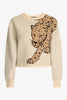 Courtney Sweater in Cream / Cheetah