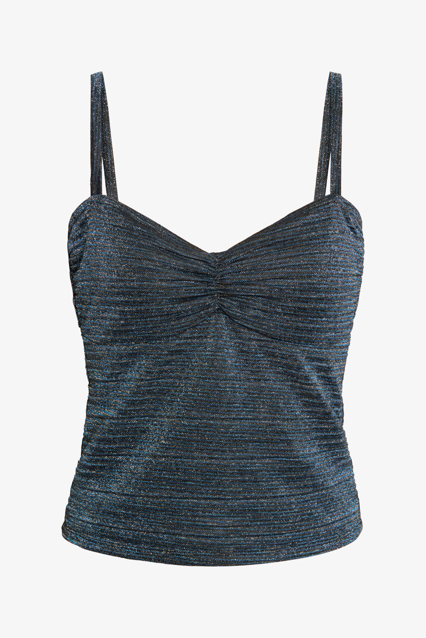 Chelsea Top in Teal Metallic Knit