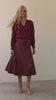 Hendrix Skirt in Cabernet Vegan Leather