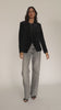 Carmen Top in Black Sequin Lace