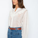 Elizabeth White Embroidery Top FINAL SALE