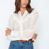 Elizabeth White Embroidery Top FINAL SALE