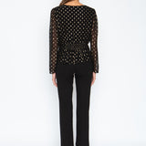 Aby Black Gold Dot Top FINAL SALE