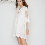 Raine White Embroidered Dress FINAL SALE