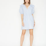 Cloe Blue and White Stripe Dress FINAL SALE