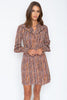 Nickie Dress in Multi Grain Line