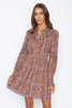 Nickie Dress in Multi Grain Line