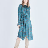 Cecile Green Pansy Dress FINAL SALE
